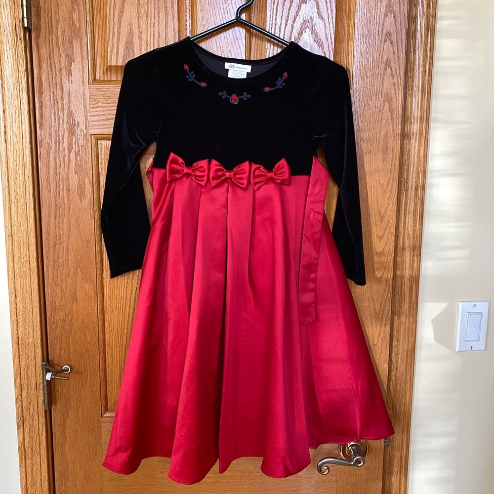 Red and Black Dress